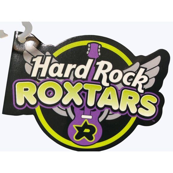 Hard Rock Cafe Roxtars Styler Punk Kitty Cat Plush Stuffed Goth Purple Black 7" - Picture 11 of 15